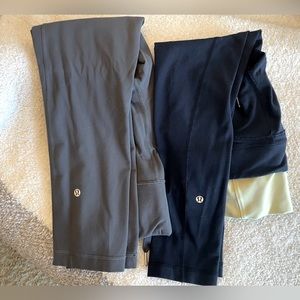2 pair Lululemon cropped leggings